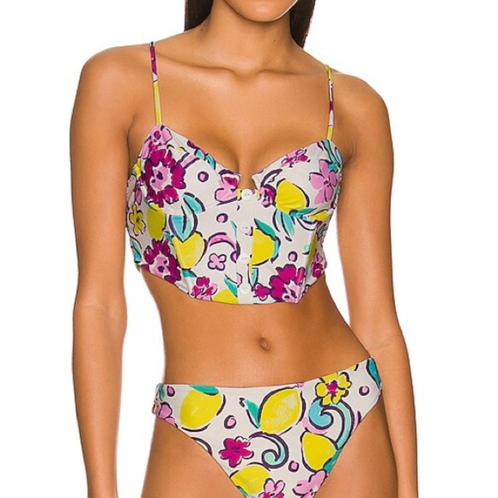 NWT LPA Multicolor Floral Bikini